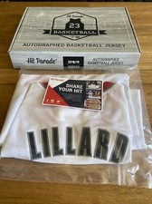 Damien Lillard Hit Parade Signed Jersey NBA Basketball Auto Series 4 2018/19