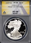 1998-P $1 Silver American Eagle PF68DCAM ANACS # 7668327 + Bonus