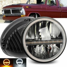 Halo 7inch Round Led Headlight Hi-lo For Jeep Wrangler Jk Lj Tj Chevy C10 C20 Halo 7inch Round Led Headlight Hi-lo For Jeep Wrangler Jk Lj Tj Chevy C10 C20