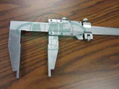 40'' HEAVY DUTY VERNIER CALIPER-stainless w. fine adjustment & 5'' jaw depth--new
