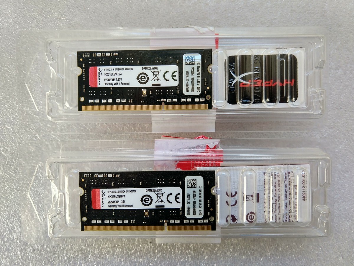 HYPERX Impact DDR4 8GB×2枚セット Kingston HyperX Impact 8GB Kit (2x4GB) 1600MHz DDR3L CL9 SODIMM