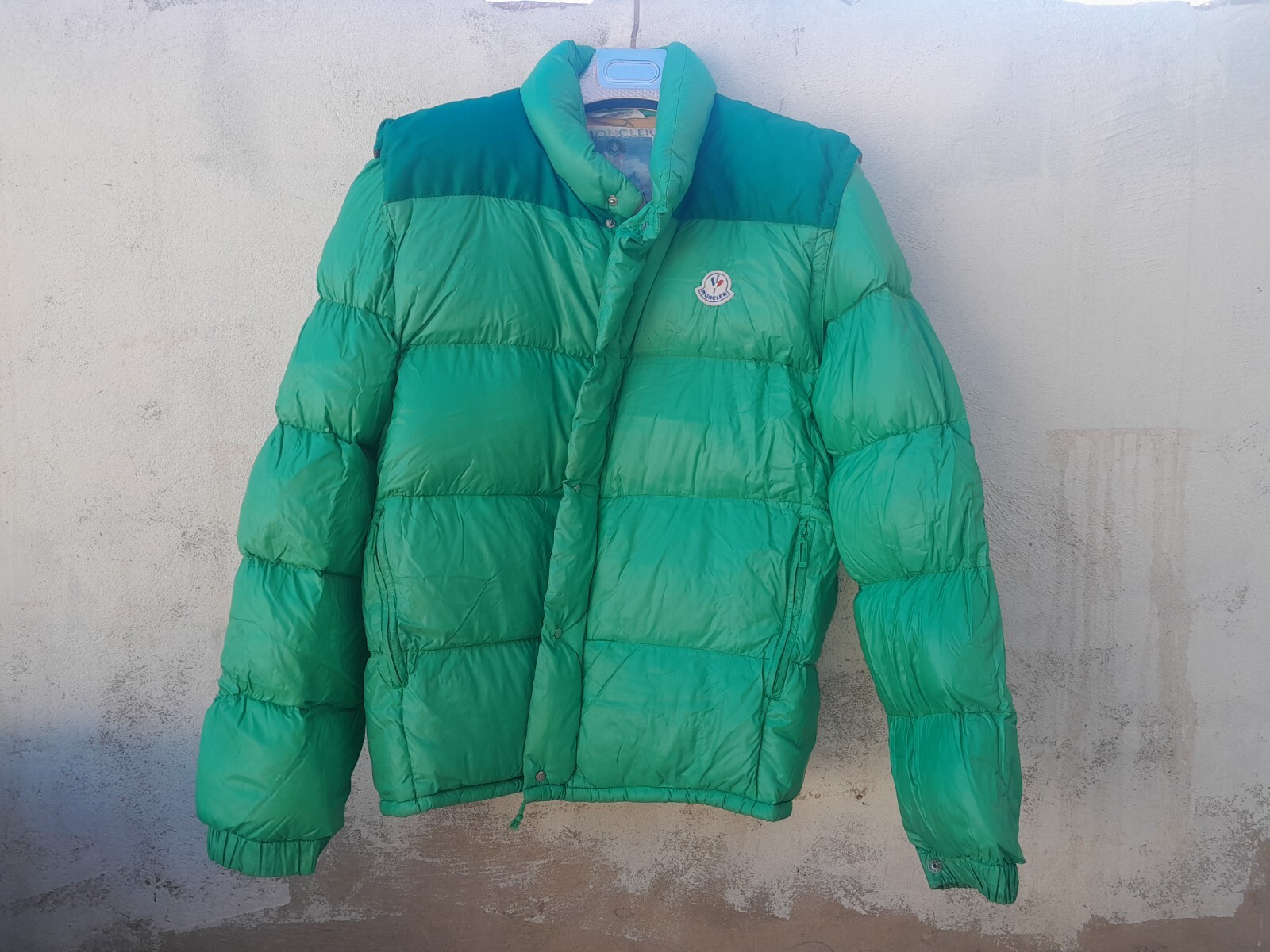 Vintage 1973 Moncler Grenoble Green Puffer Jacket Made in France