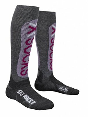 X-Socks Socken SKI RACE JUNIOR grau/lila 27/30