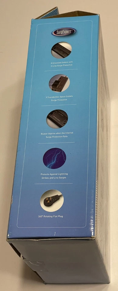 SurgExpert Power Surge Block 1080 Joules 25ft cord (112 0178) *NEW* - Image 4 of 4