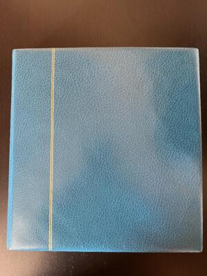 LINDNER Ringbinder Blau + Vordrucke Besetzung Weltkrieg 2, komplett, gebraucht