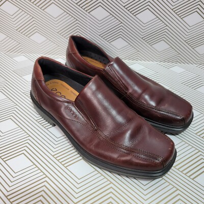 ECCO Men\'s Helsinki Brown Leather Slip-On Bicycle Toe Size 42 EU / M 8-8.5 US Ecco Helsinki Bike Toe Men main image 4