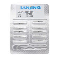 Multi-Use Dental Diamonds Round End Taper Burs FG 856/016SC Super Coarse Black