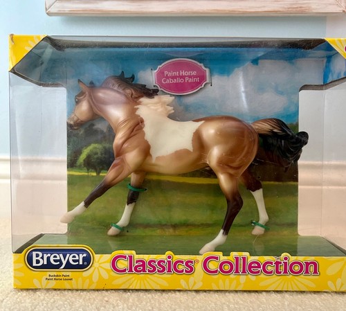 Breyer Classic Model Buckskin Paint American Quarter Horse Hengst - Bild 1 von 2