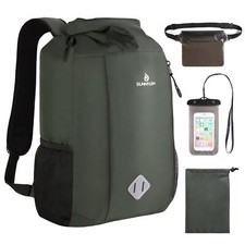 20L Waterproof Dry Bag Backpack with Waist Pouch and Phone Case for Kayaking