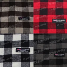 Women's 100%CASHMERE Scarf Red Black White Buffalo Check Design Warm Winter