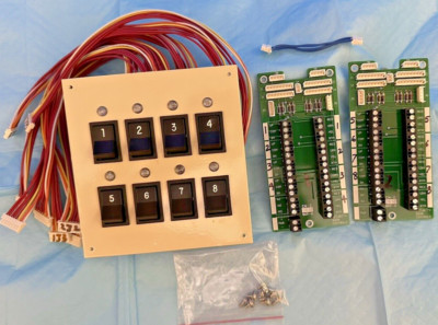 SDC AL8 Control/Annunciator Panel, Eight Station, MO SPDT x LED OPEN BOX QTY 1
