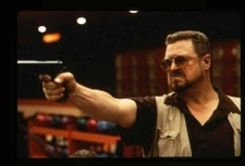 The Big Lebowski John Goodman points gun Original 35mm Transparency stamped