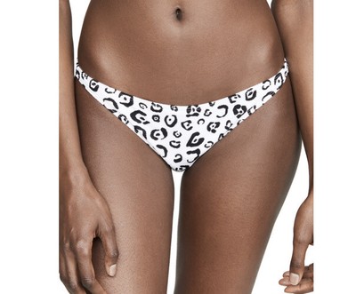 NWT Onia Women's Ashley Bikini Bottoms, Leopard White Size S