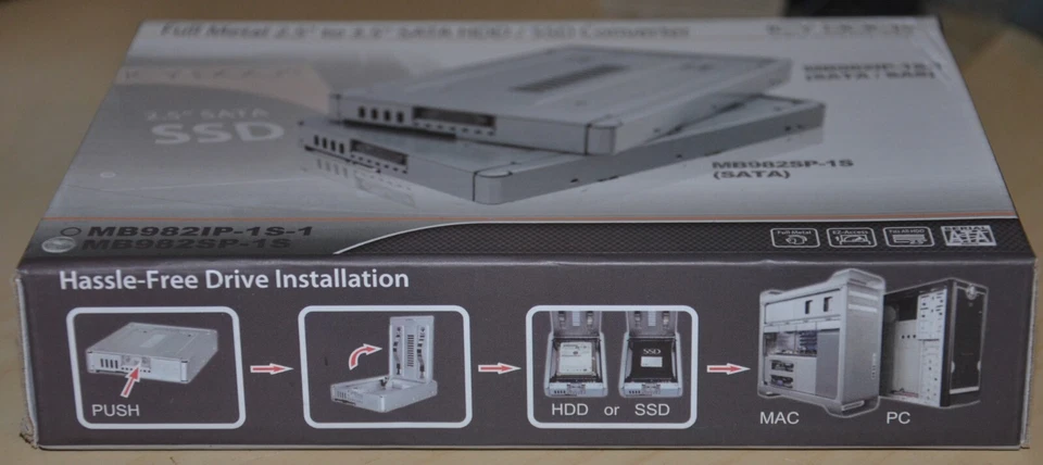 Icy Dock EZConvert Pro Enterprise 2.5" to 3.5" SATA HDD/SSD Converter MB982SP-1S - Image 3 of 4