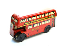 WELLS BRIMTOY TINPLATE  DOUBLE DECKER BUS
