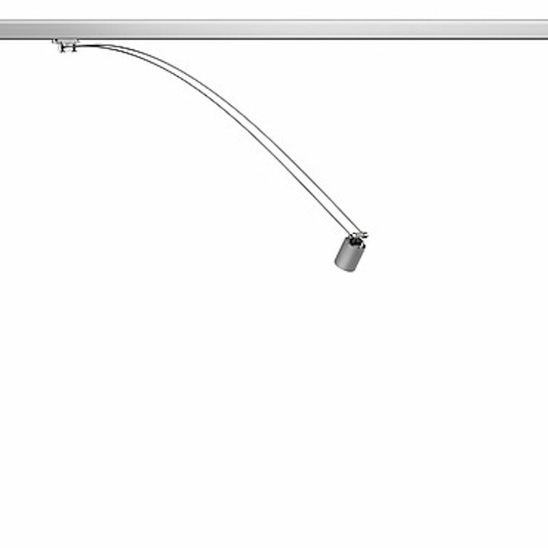Proiettore Flos Minitube Alluminio Anodizzato BU15105A per Architettura
