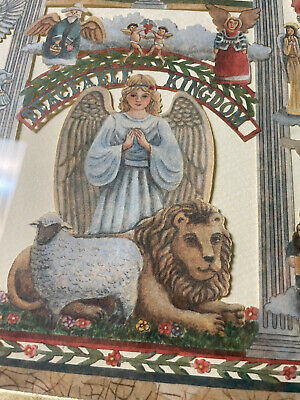 Comprar Vintage 1993 Eavenson Celestial ángeles Animales Peaceable Kingdom Tijera De Corte De Imagen