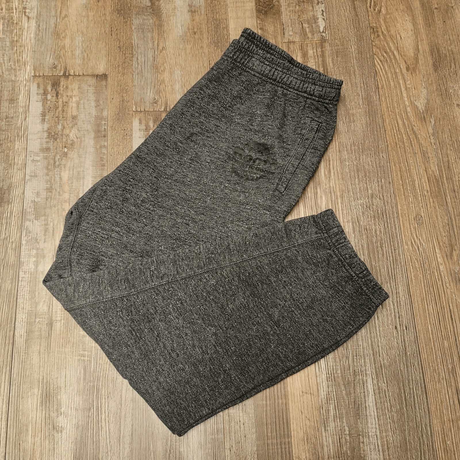 Men's Gray Roots Joggers Size Large Drawstring Waist Activewear Pants-image