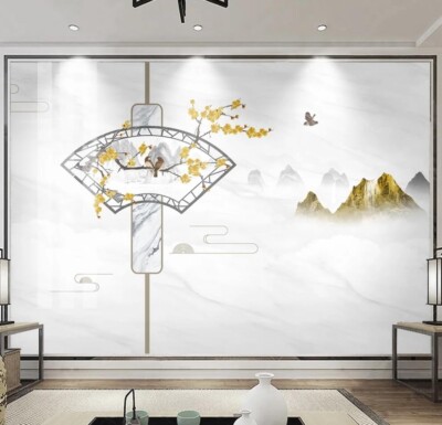 3D Flower Branch Bird G14034 Wallpaper Wall Murals Removable Self-adhesive Honey
