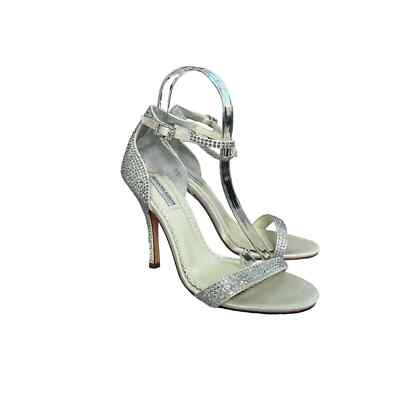 Benjamin Adams Alba Wedding Strappy Heels Shoes Sandals~ 38.5 US8