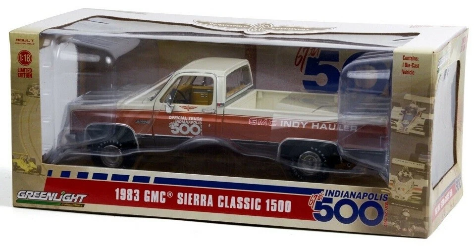 GREENLIGHT - GMC Sierra Grande Classic 1500 Pickup 1983 Indy Hauler Marrone e... - Immagine 4 di 4