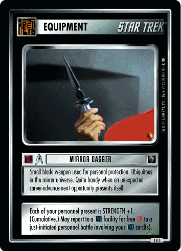 Mirror Dagger - Mirror Mirror - Star Trek CCG 1E - Picture 1 of 1