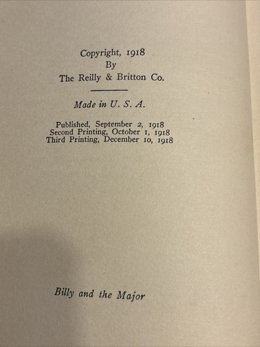 Emma Speed SAMPSON / Billy and the Major 1918 - Picture 9 of 11