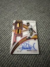 2022 Panini Immaculate Red /49 Rodolfo Castro RC Auto Triple Patch! Sick Card!!!