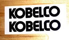 Kobelco Equipment - 11” Inch Sticker Decal Logo - Set Of 2 Black Excavator