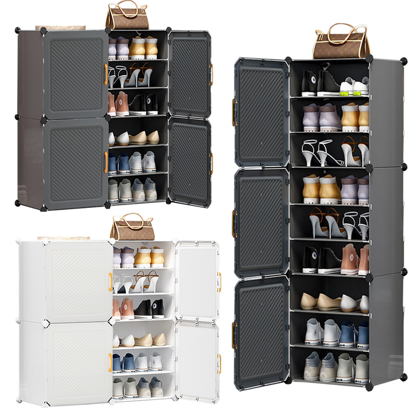 Shoe Rack Storage with Door Cupboard Footwear Stand Hallway