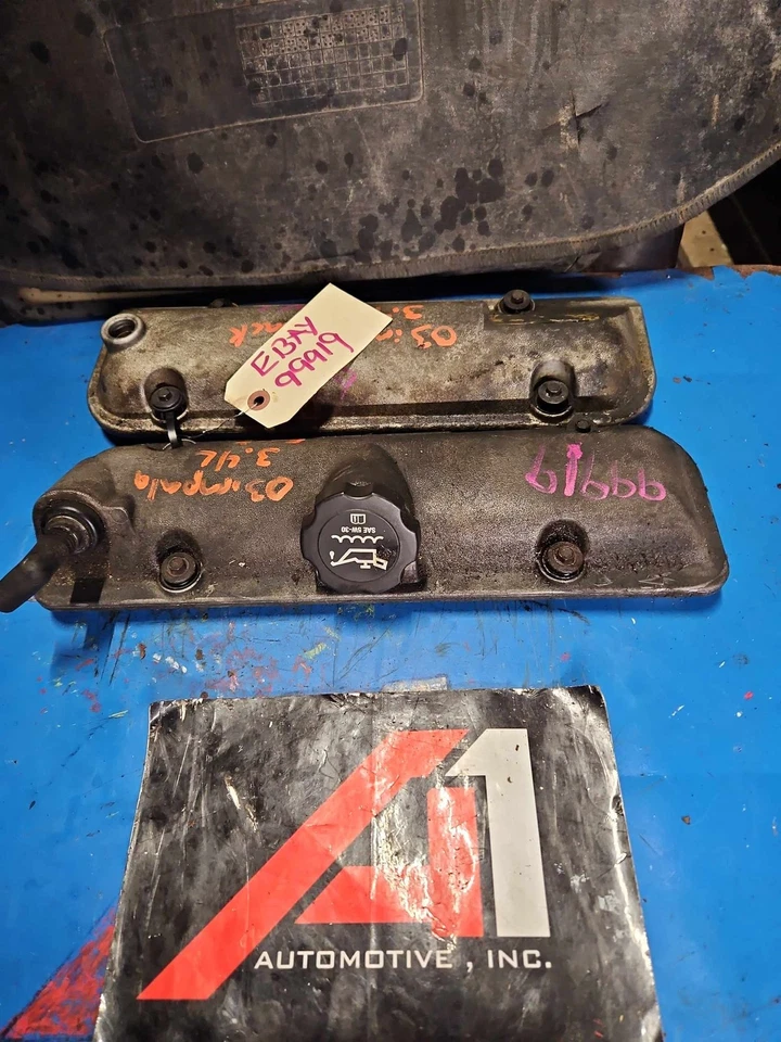 00-05 CHEVY IMPALA 03-05 BUICK CENTURY Valve Cover Left & Right Pair Set OEM - Image 3 of 4