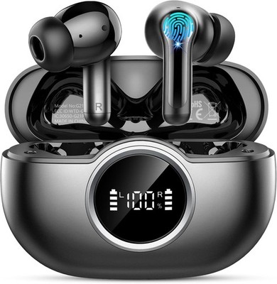 Rinsmola Wireless Earbuds 3D-Stereo Bluetooth 5.4, 4 ENC Noise Cancelling, NEW!
