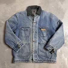 Vintage Bob Barker Prison Denim Work Chore Liner Jacket Size Medium