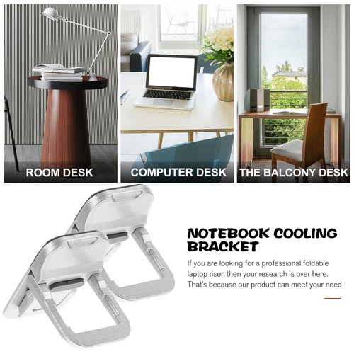 2 Pcs Laptopständer Notebookständer Laptop-Unterstützung Laptop-Riser - Afbeelding 7 van 12