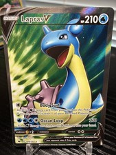 Lapras V 189/202 Sword and Shield Base Set Full Art Ultra Rare Pokemon TCG NM