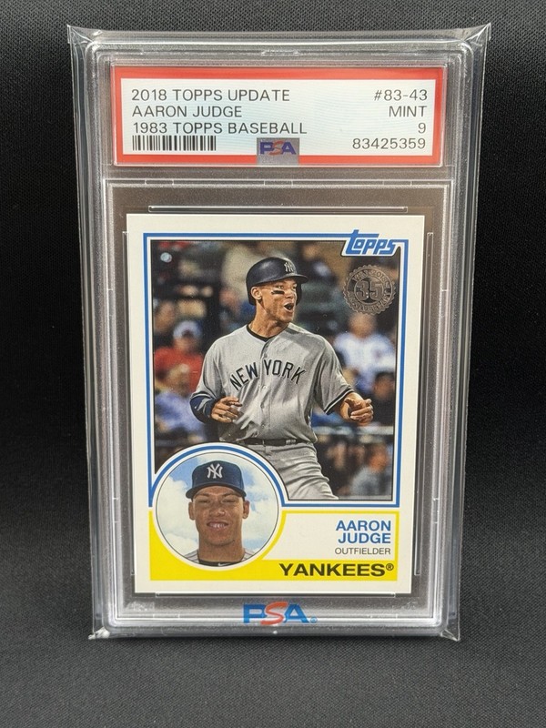 2018 Topps Update Series - 1983 Topps Design Aaron Judge #83-43 PSA 9