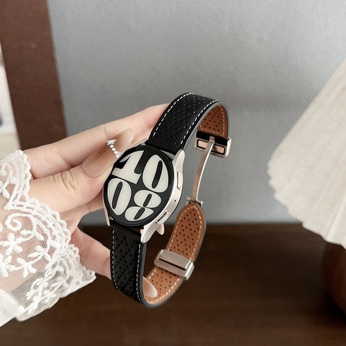 Bracelet Cuir Magnétique Pour Galaxy Watch 7 Fermeture Rapide 22mm - Zdjęcie 12 z 34