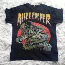 Alice Cooper Band Black Short Sleeve Cotton T-shirt Unisex S-5XL KH13331