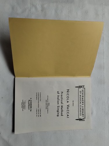Vaccai Practical Method of Italian Singing - Soprano or Tenor 1975 Vintage Vocal - Picture 3 of 8