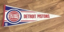 Detroit Pistons NBA Pennant Color White w/ Re...