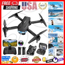 Drones with Camera for Adults 1080P HD Foldable Drone with Carrying Case Dron...