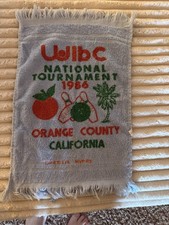 Vintage Bowling towel  Wlbc 1986 National Tournament Orange County, California