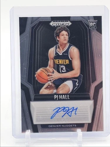 PJ HALL 2024-25 PANINI PRIZM BLACK ROOKIE SIGNATURES NUGGETS D RC AUTO Q6846