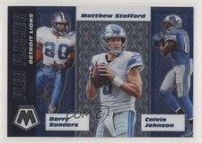 2020 Mosaic Flea Flicker Barry Sanders Matthew Stafford Calvin Johnson HOF 02pq