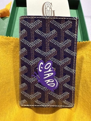 Authentic Goyard Saint Pierre Card Wallet Navy Blue Limited