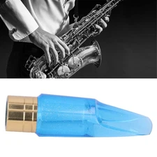 Saxophone Mouthpiece Bb Alto ABS Blue Transparent Wind Instrument Accessories