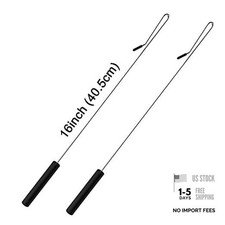Jakeei 2 Pack 16 inch Puppet Handles Arm Control Rod Metal Puppet Stick