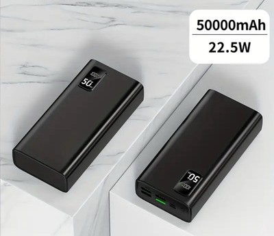 50000mAh Power Bank Fast 22.5W Charging Battery Large Capacity Digital Display