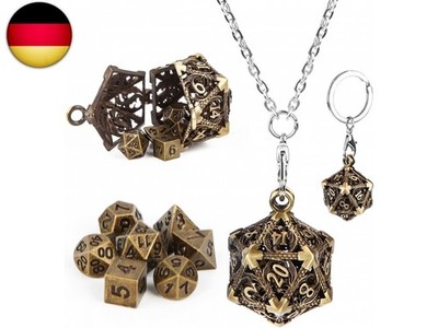 DND Würfel Set, Mini Dice Set,7 Stück DND Dice Set Würfelset für Dungeon und Dra