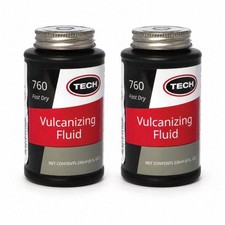TECH Vulcanizing Cement Fluid 227ml 8oz Tyre Repair Chemical Bonding Agent PK 2